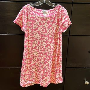 Diane von Furstenberg for Gap Kids pink paint splatter dress - size Large (10)